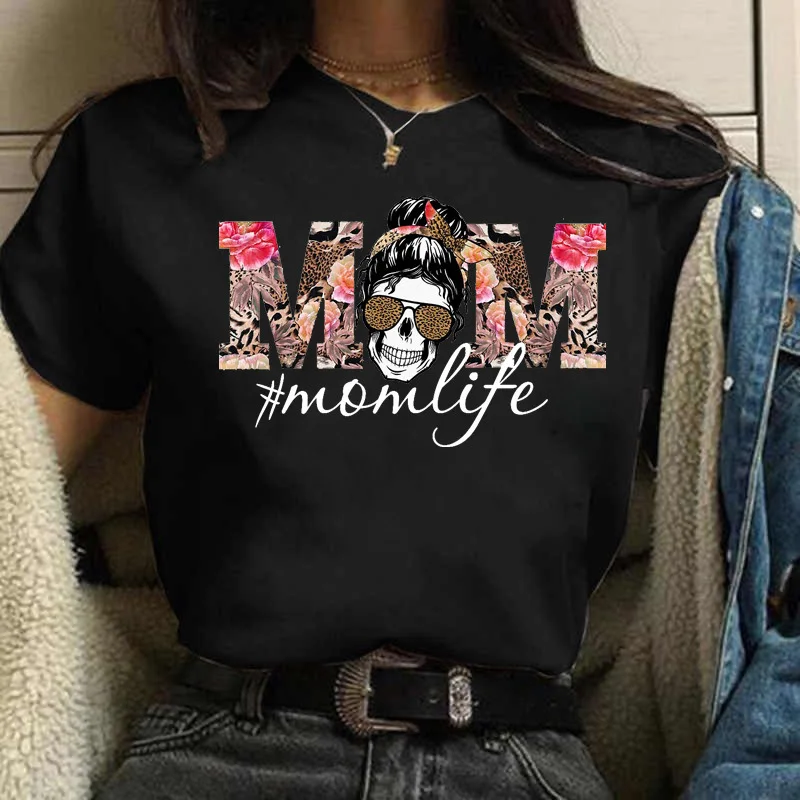 T Shirt Dry Fit - Women Summer Casual T-Shirt Leopard Mom