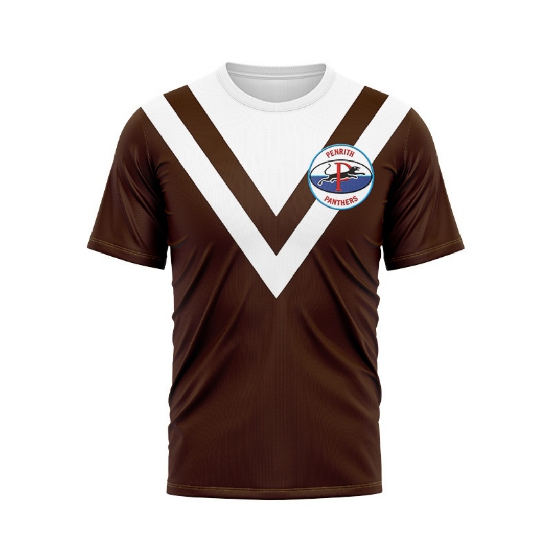 T Shirt Dry Fit - Retro jersey Black Panther team adult