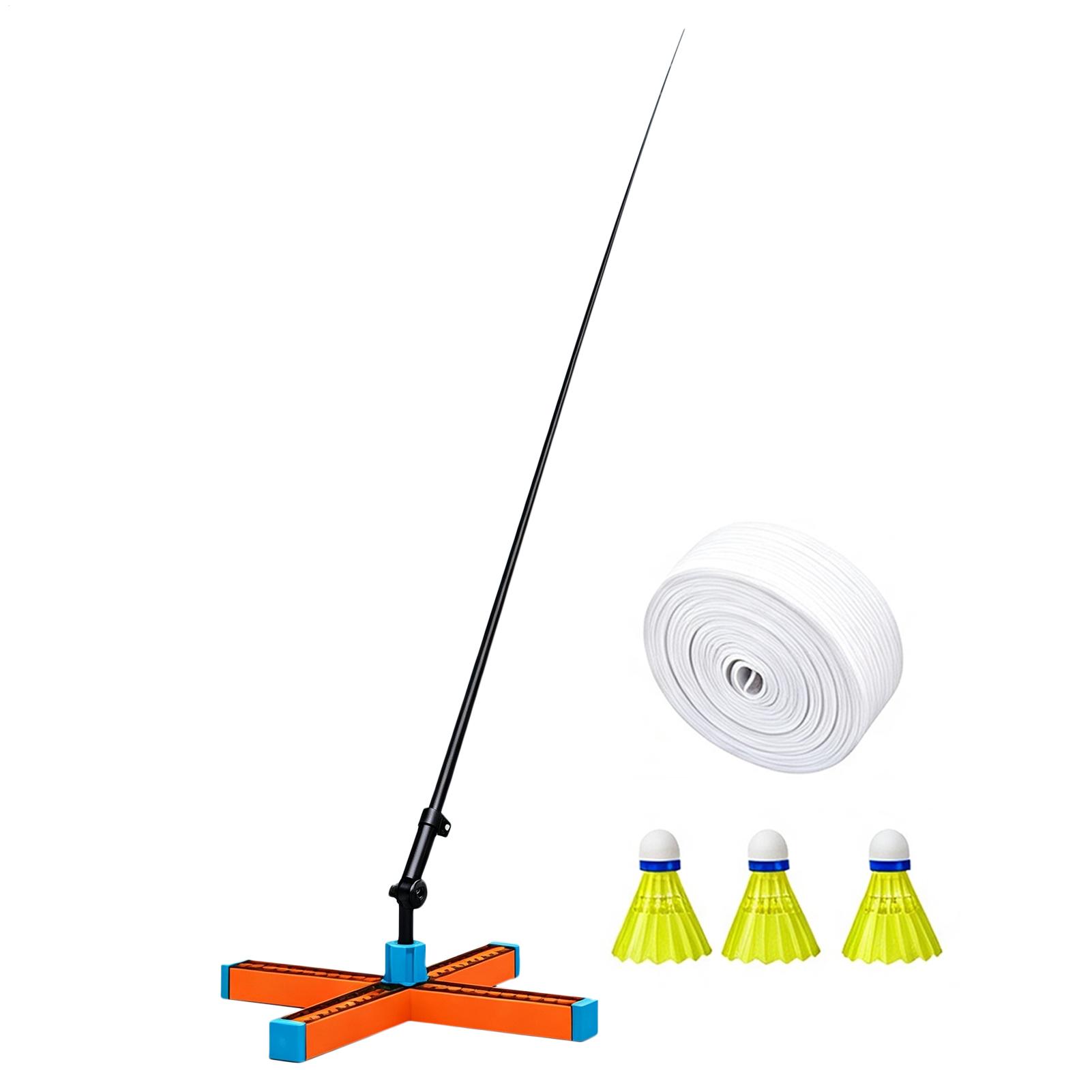 Badminton Rebound Trainer - Badminton Single Training Aid Portable Foldable