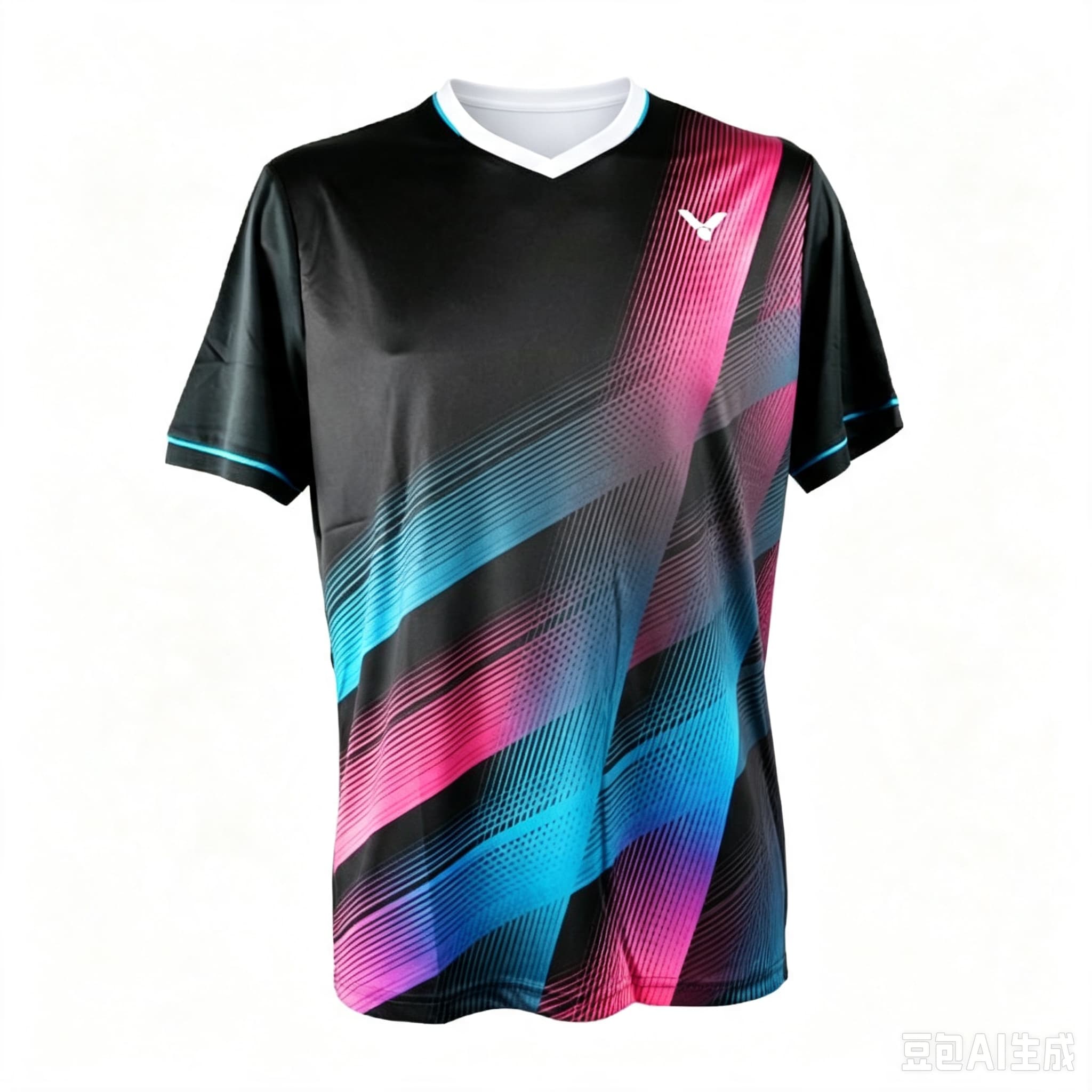 Badminton Rank - Men's V Neck Badminton Jersey Pink