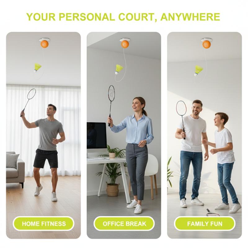 Automatic Retractable Badminto - огляд і ціна Badminton Rebound Trainer