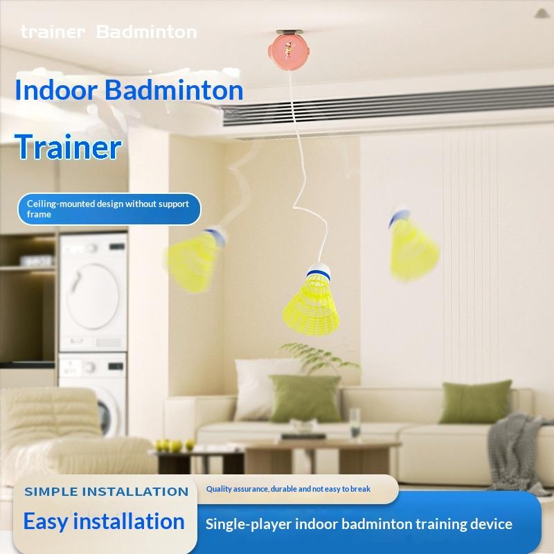 New Automatic Retractable Badm - огляд і ціна Badminton Rebound Trainer
