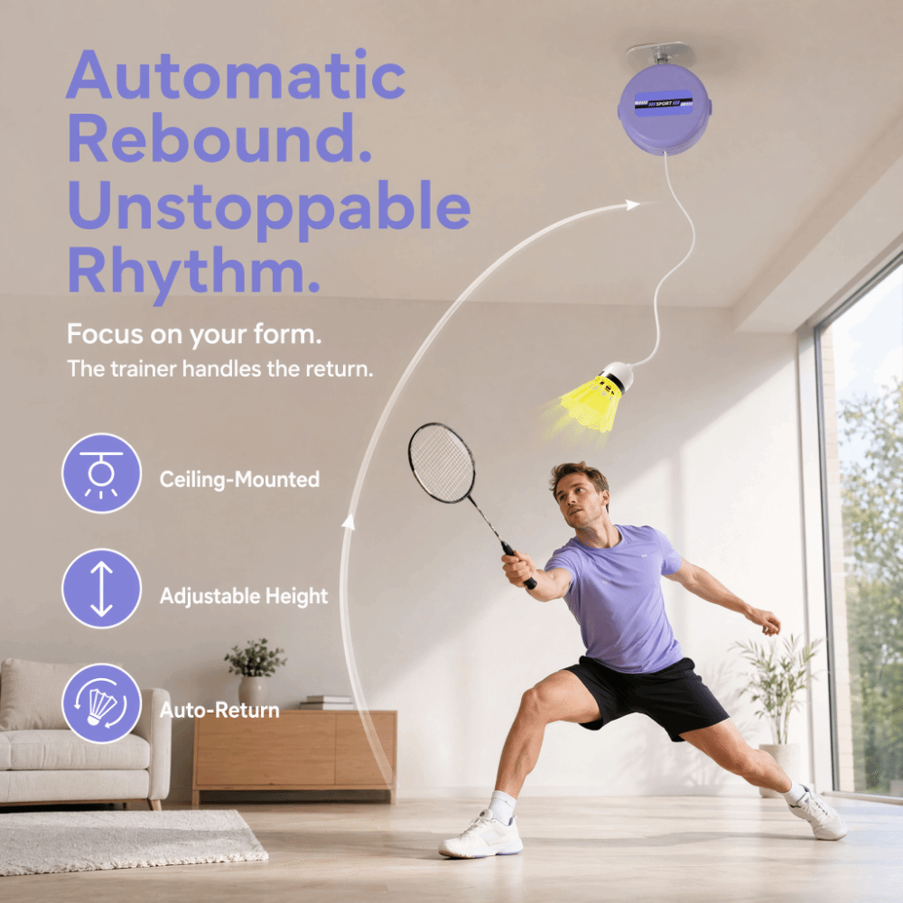 8pcs Ceiling Mounted Badminton - огляд і ціна Badminton Rebound Trainer
