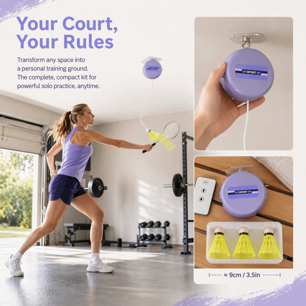 8pcs Ceiling Mounted Badminton - огляд і ціна Badminton Rebound Trainer